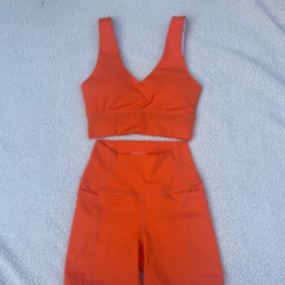 Women's Orange Activewear Set
